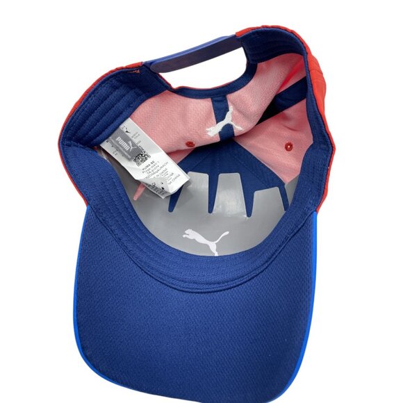 BMW M Sport M3 M5 Blue Red Puma Racing Snap Back Color Block Cap Hat NEW - Picture 7 of 9